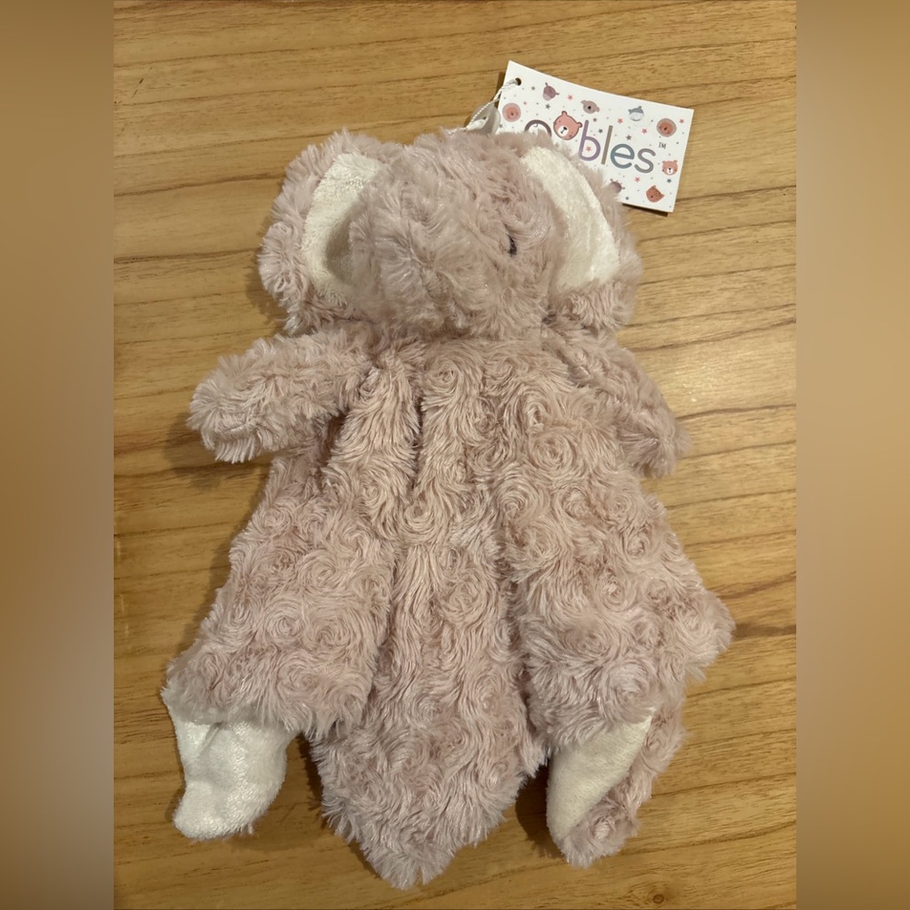Oobles Danbar Lovey Blanket Blush Pink Elephant NEW silky Soft